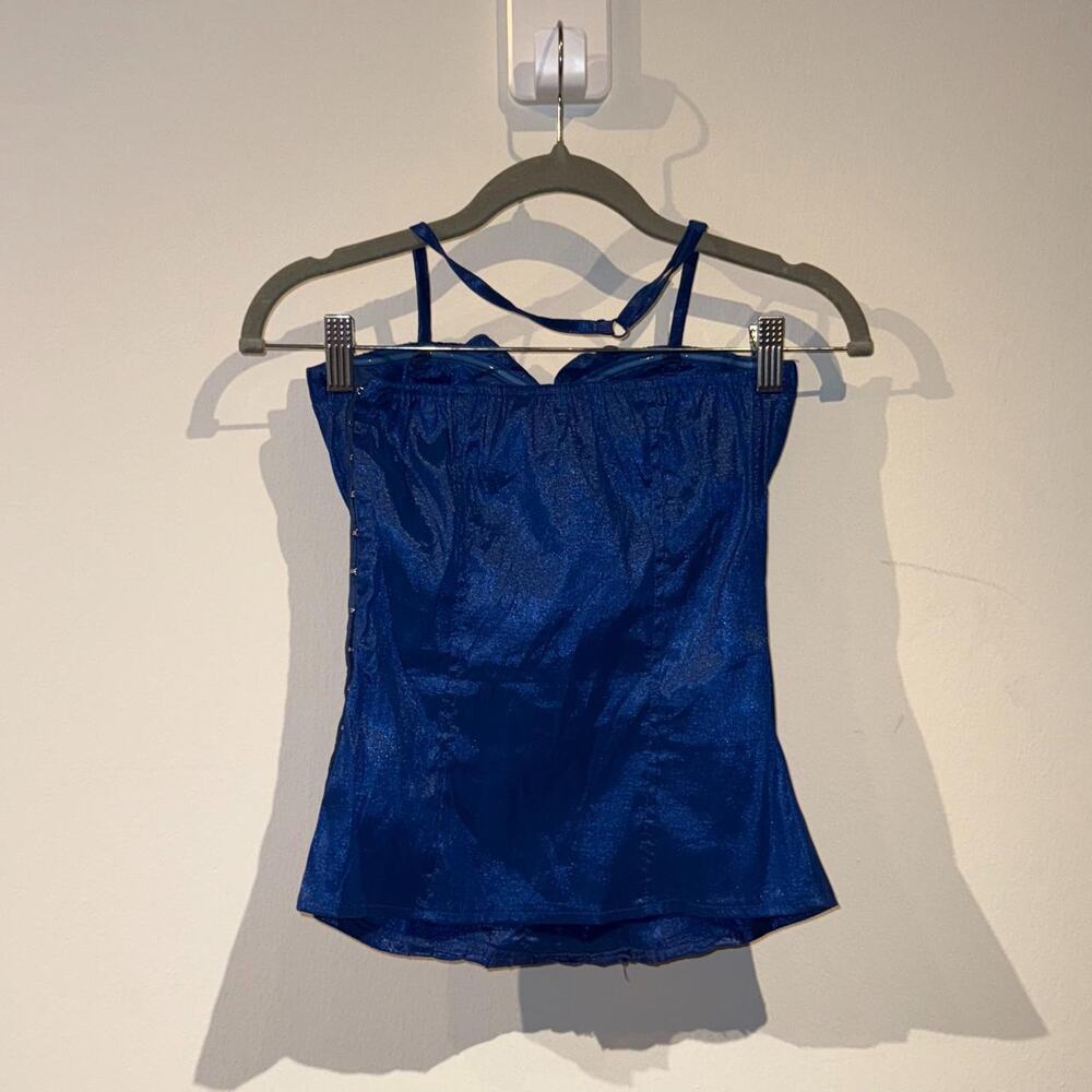 Blue Ruffled Corset - Picture 4 of 5